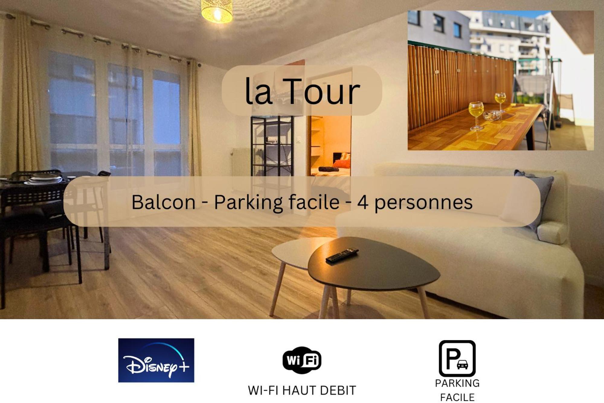 La Tour - Tout Confort - Hypercentre - Balcon #Sirdest Franconville  Esterno foto